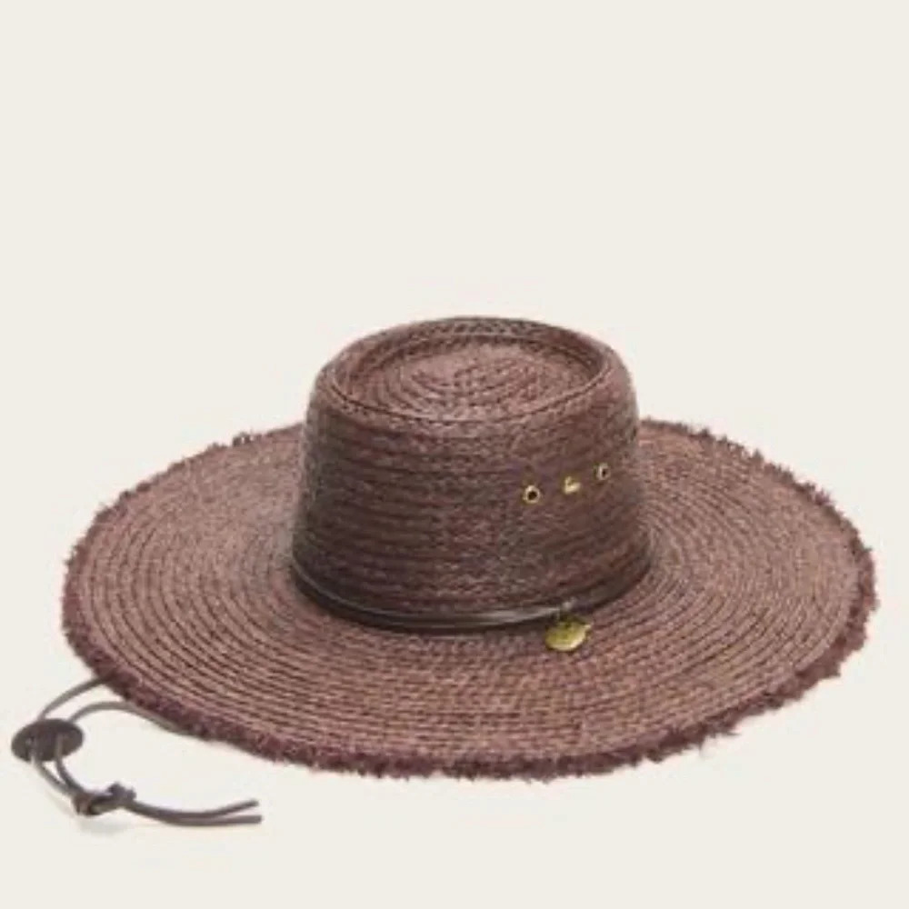 Frye Raffia Straw Brown Hat - Picture 3 of 7